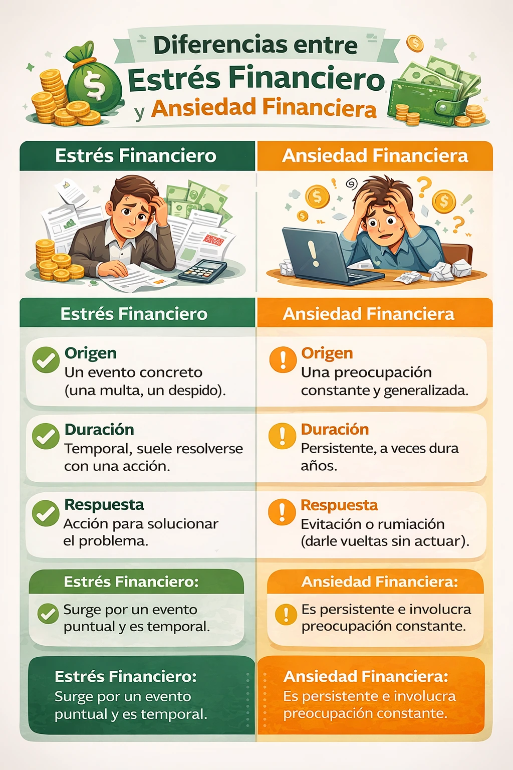 Infografía Ansiedad Financiera